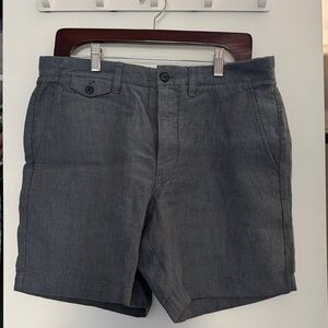 J. Crew 7" Linen Shorts Ocean Blue NWT
